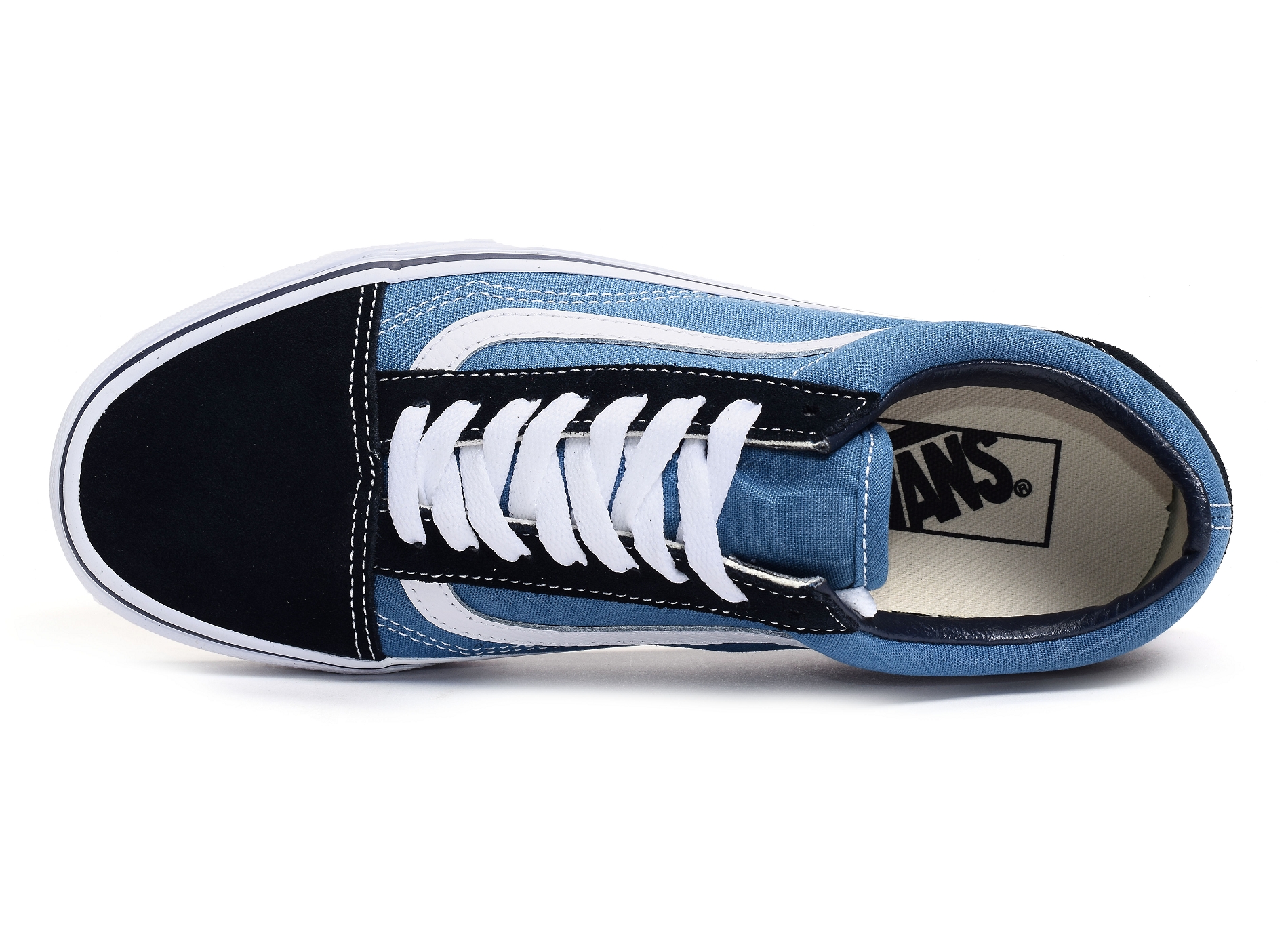 Ua old skool marine blanc