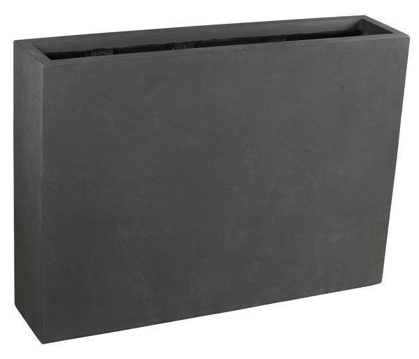 Dehner Fiberglas-Kasten, rechteckig, grau, ca.