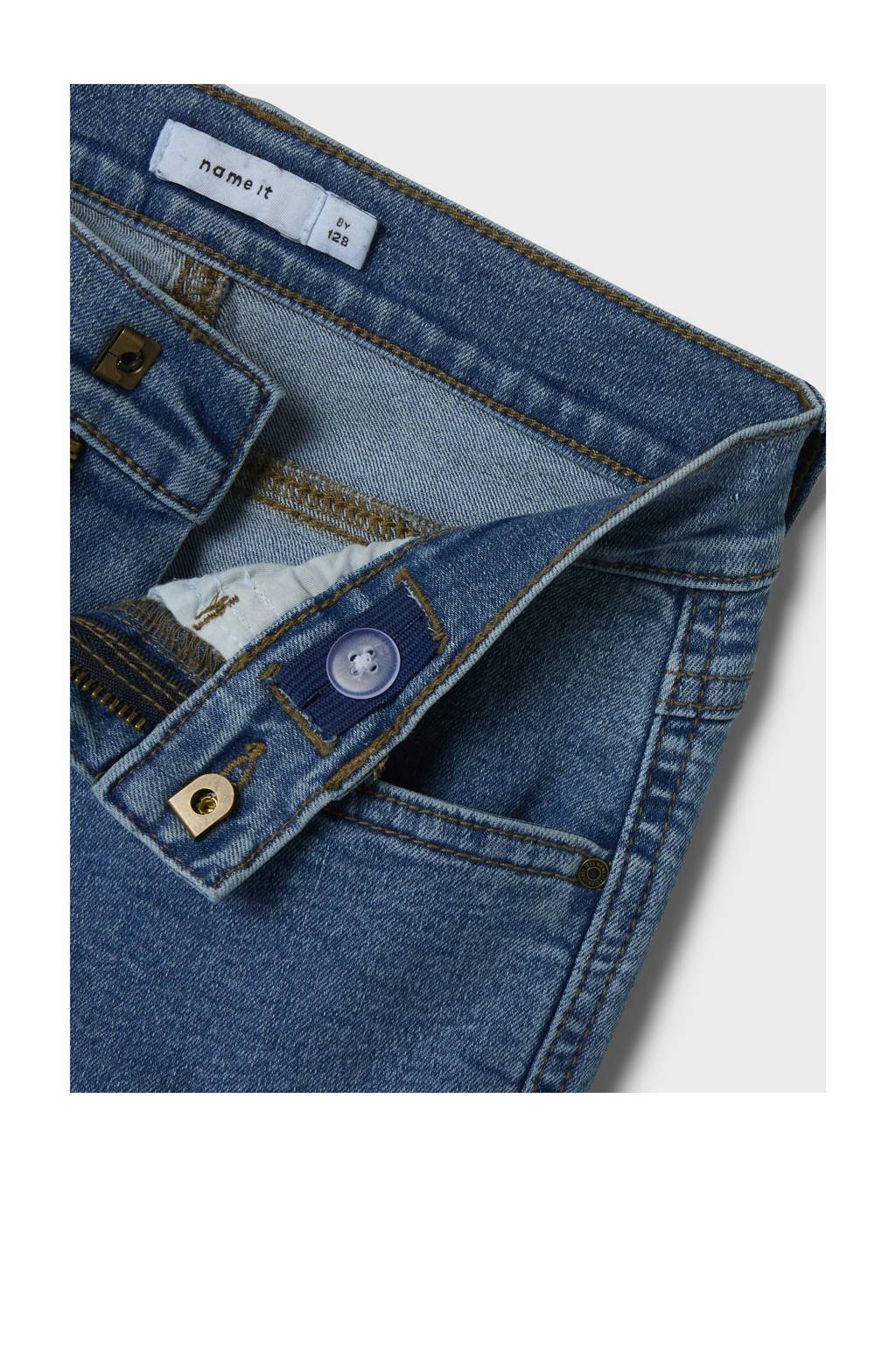 NAME IT KIDS wide leg jeans medium blue denim