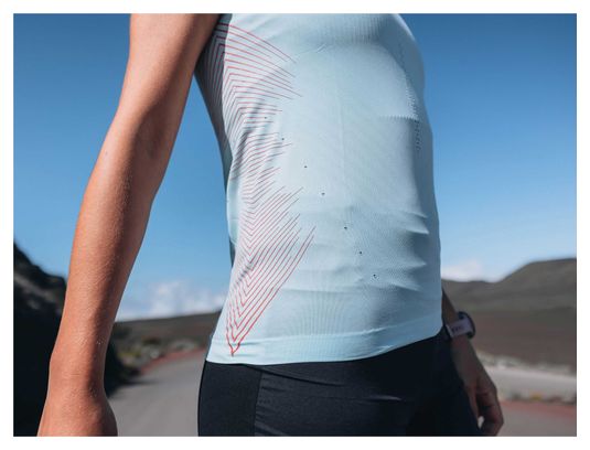 Maillot Manches Courtes Femme Performance SS Tshirt W Aqua Bleu