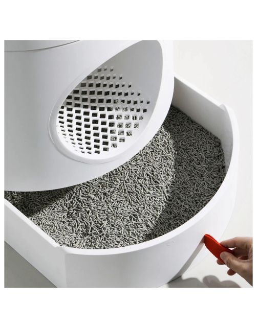 Petlux Castle Kattenbak - Kattentoilet - 49x49x57 cm Wit Xl