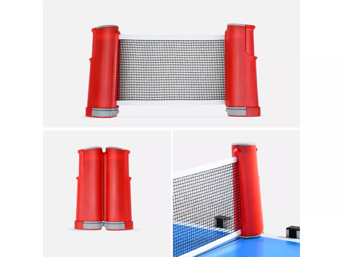 Table de ping pong INDOOR bleue. avec 2 raquettes et 3 balles. utilisation intérieure + Housse en PVC
