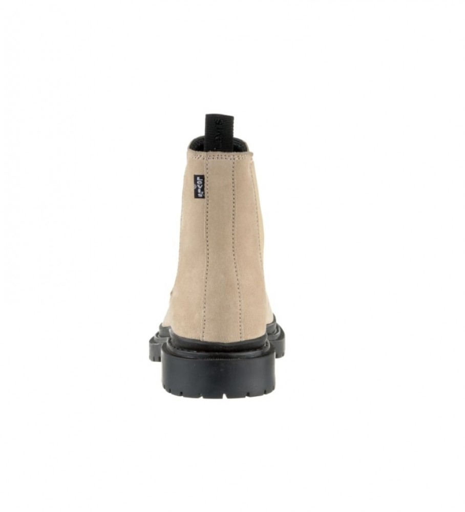 Botas Levi's Trooper Chelsea em couro bege