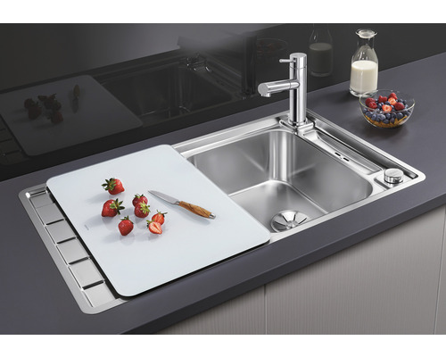 Blanco Axis III 45 S-IF spoelbak, 860 x 510 mm, roestvrij staal, satijnen afwerking, 522102