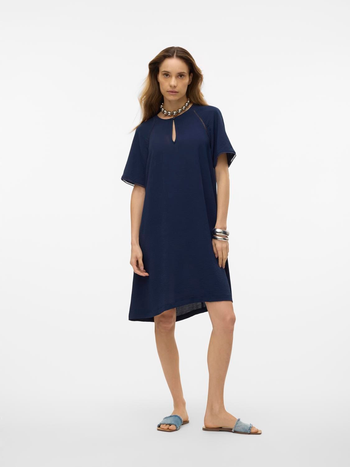 Vero Moda Minikleid »VMALVA GITTE SS SHORT DRESS WVN GA« Sommerkleid,