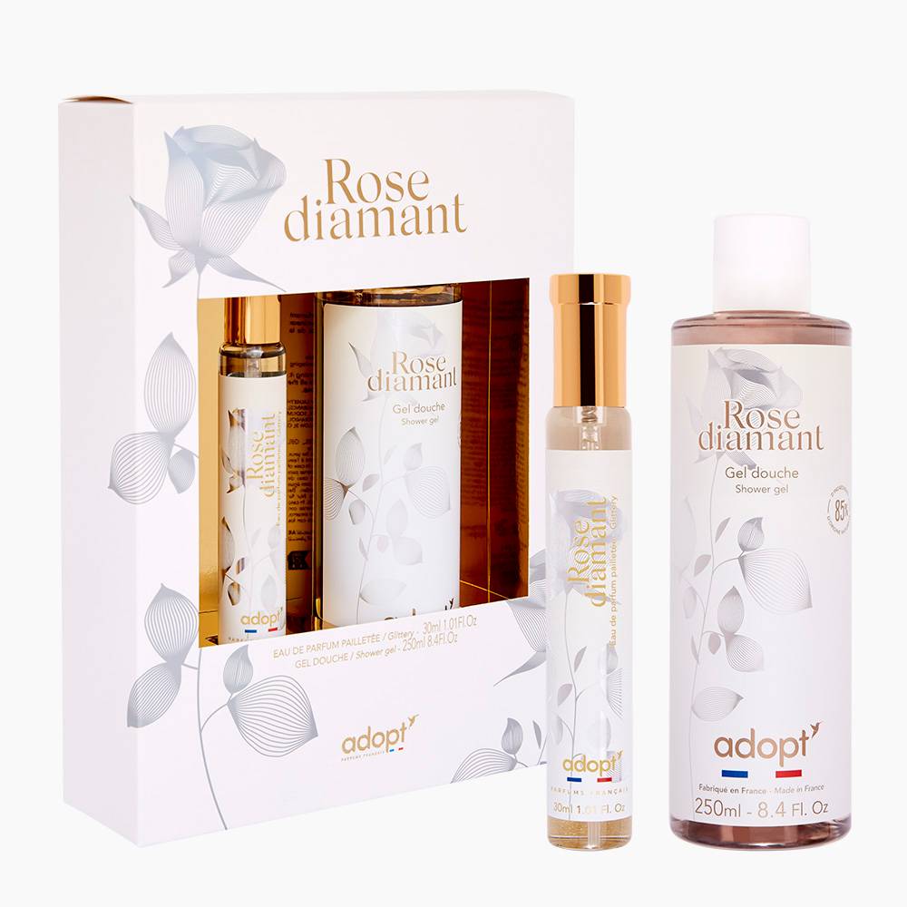 Rose Diamant - Coffret eau de parfum 30 ml + gel douche 250 ml