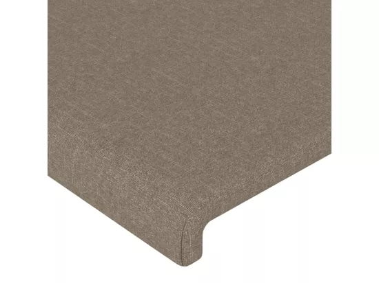 Tête de lit à LED Taupe 160x5x78/88 cm Tissu