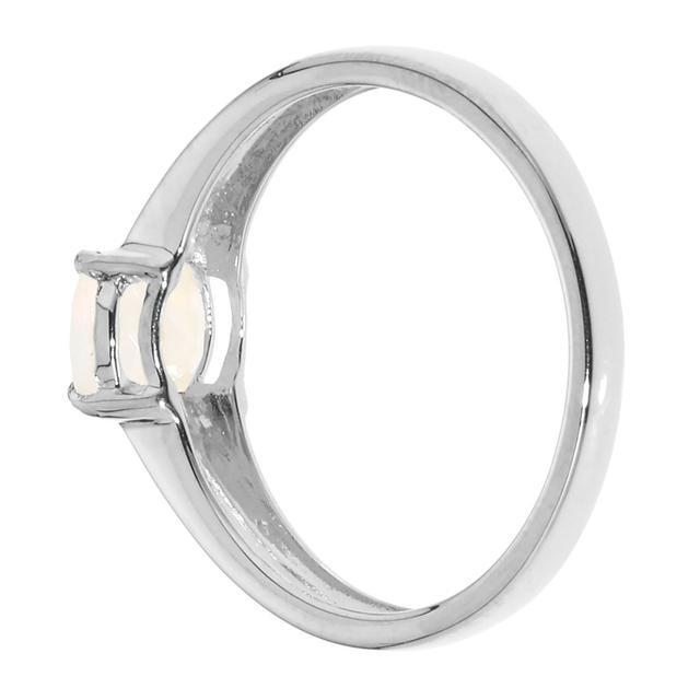 Solitär-Ring, Afrikanischer Opal, Silber 925 poliert