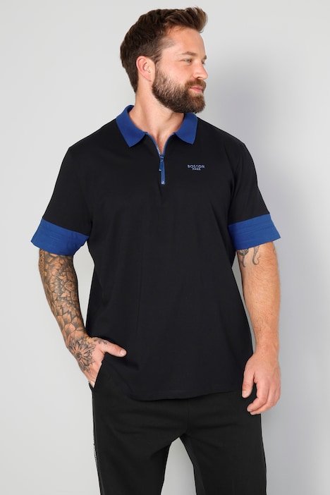 Boston Park Poloshirt, Halbarm, farbige Bündchen, bis 72/74