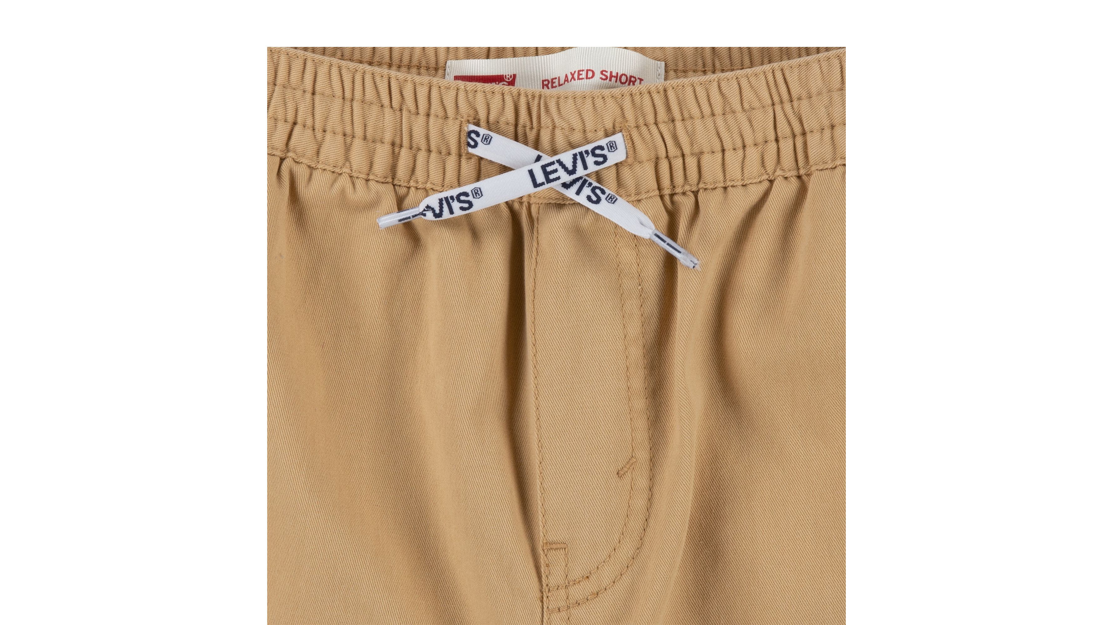 Short tissu taille élastique - Lark - Marron