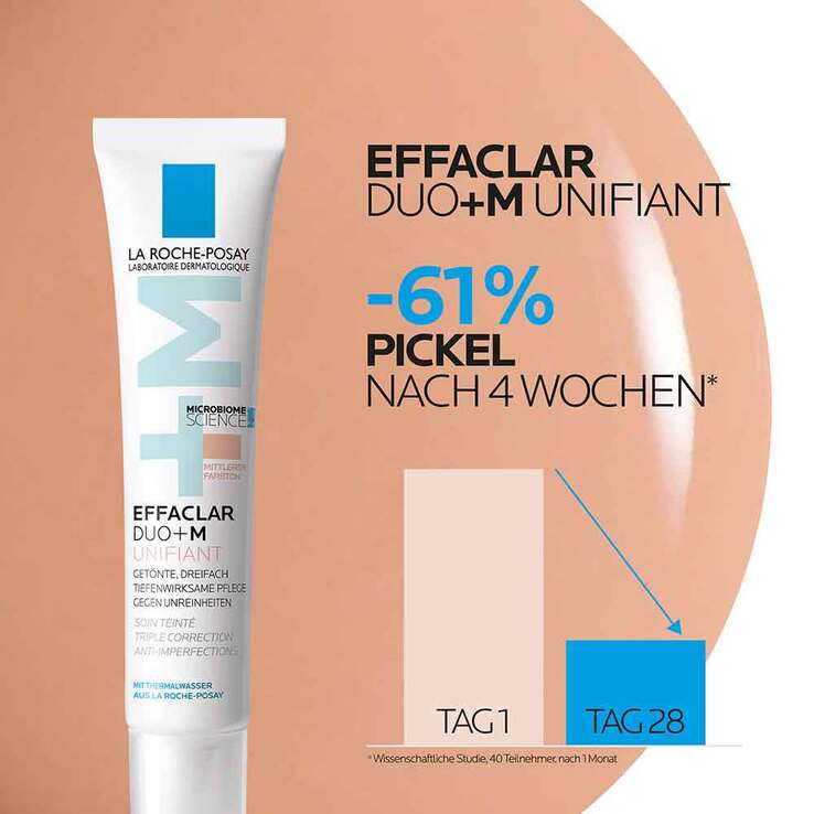 La Roche Posay Effaclar Duo + M Unifiant Creme mittel, 40 ml