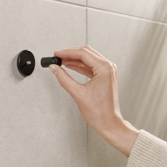 Support de serviette de toilette MOON BLACK, noir