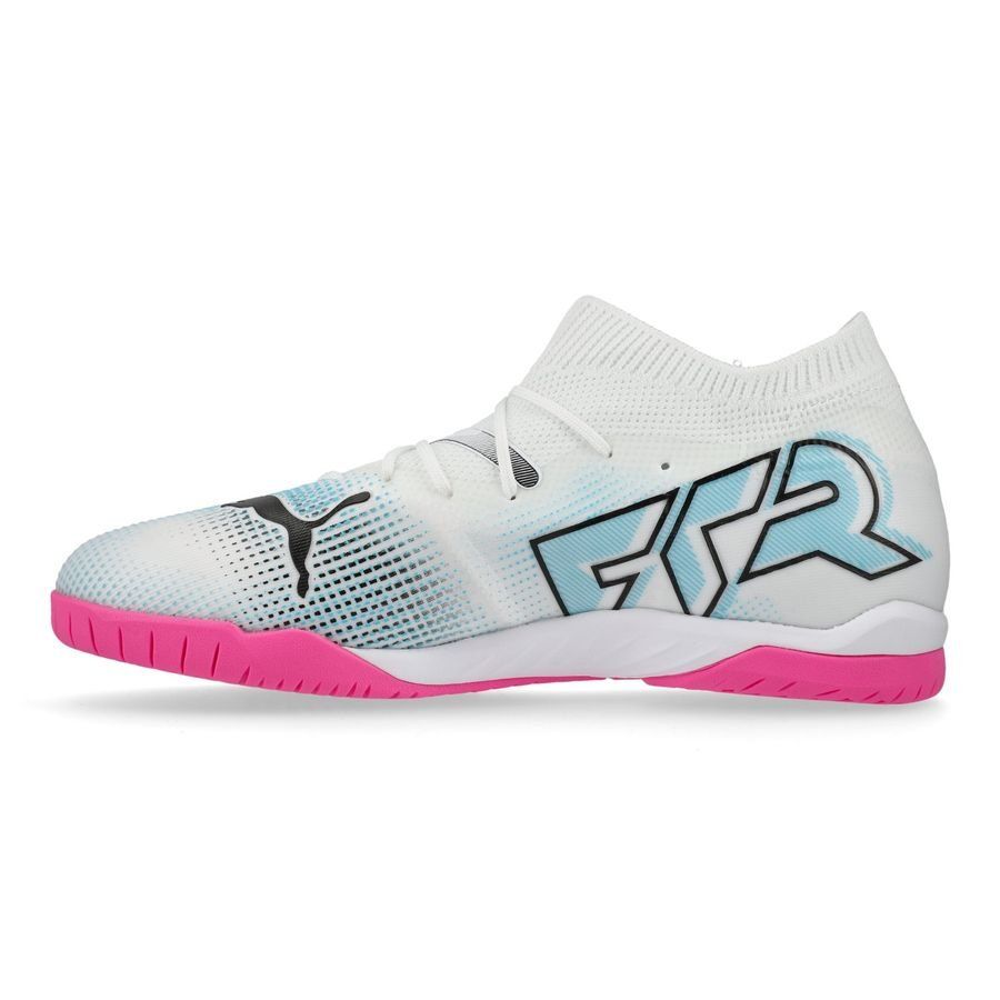 PUMA Future 7 Match   Mid IT Phenomenal - Blanc/Noir/Poison Pink Enfant