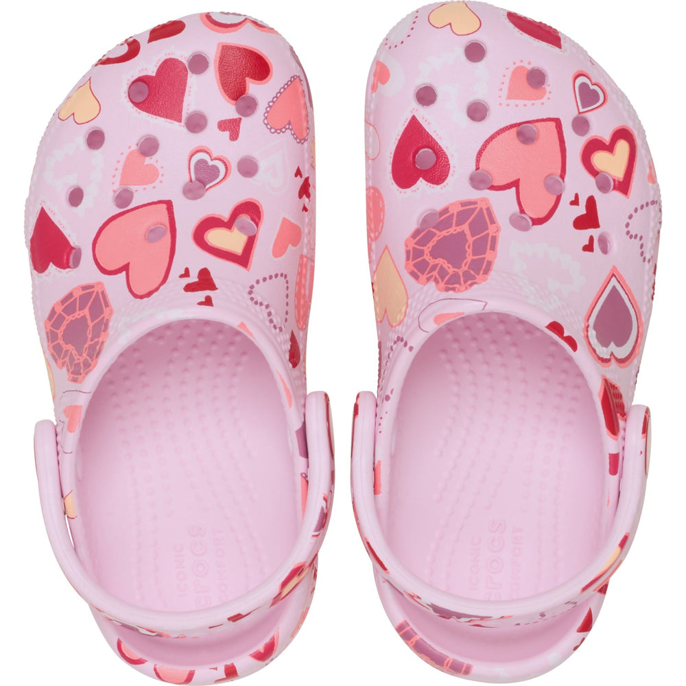 Køb Crocs Pink Milk/Hearts Classic VDay Clog T PkMk/Hts