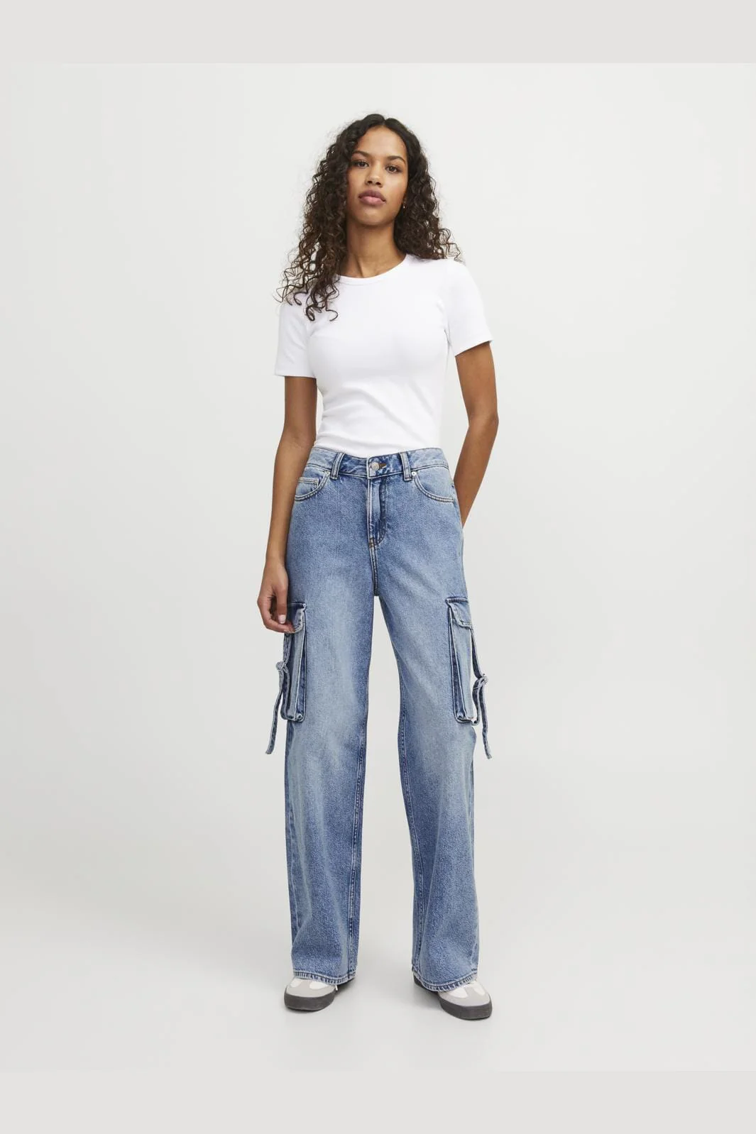 Jjxx Jxtokyo Wide Cargo Jeans 4634493 light blue denim