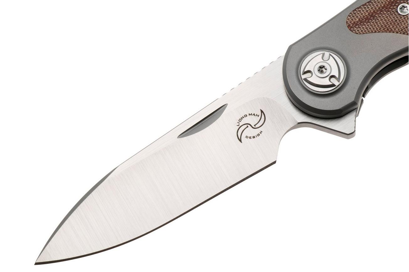 Liong Mah Zulu Brown Canvas Micarta zakmes
