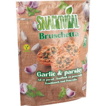 Snacktural Bruschetta Knoflook en Peterselie 150 g