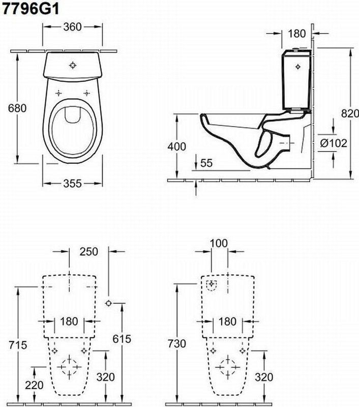 Villeroy & Boch - O.novo - Toiletreservoir - Wit - Sanitairkeramiek