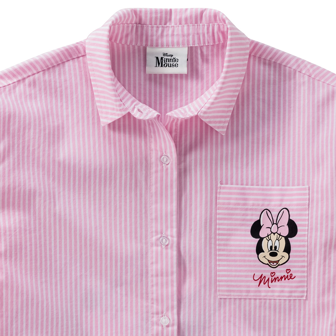 Topolino Minnie Maus Bluse mit Backprint helllila