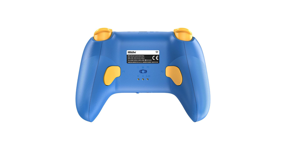 8BitDoUltimate 3-mode Controller for Xbox - Rare 40th Anniversary Edition  (Blauw/goud, Xbox Series X|S, Xbox One, Pc, Bluetooth / USB-C / 2.4 GHz)