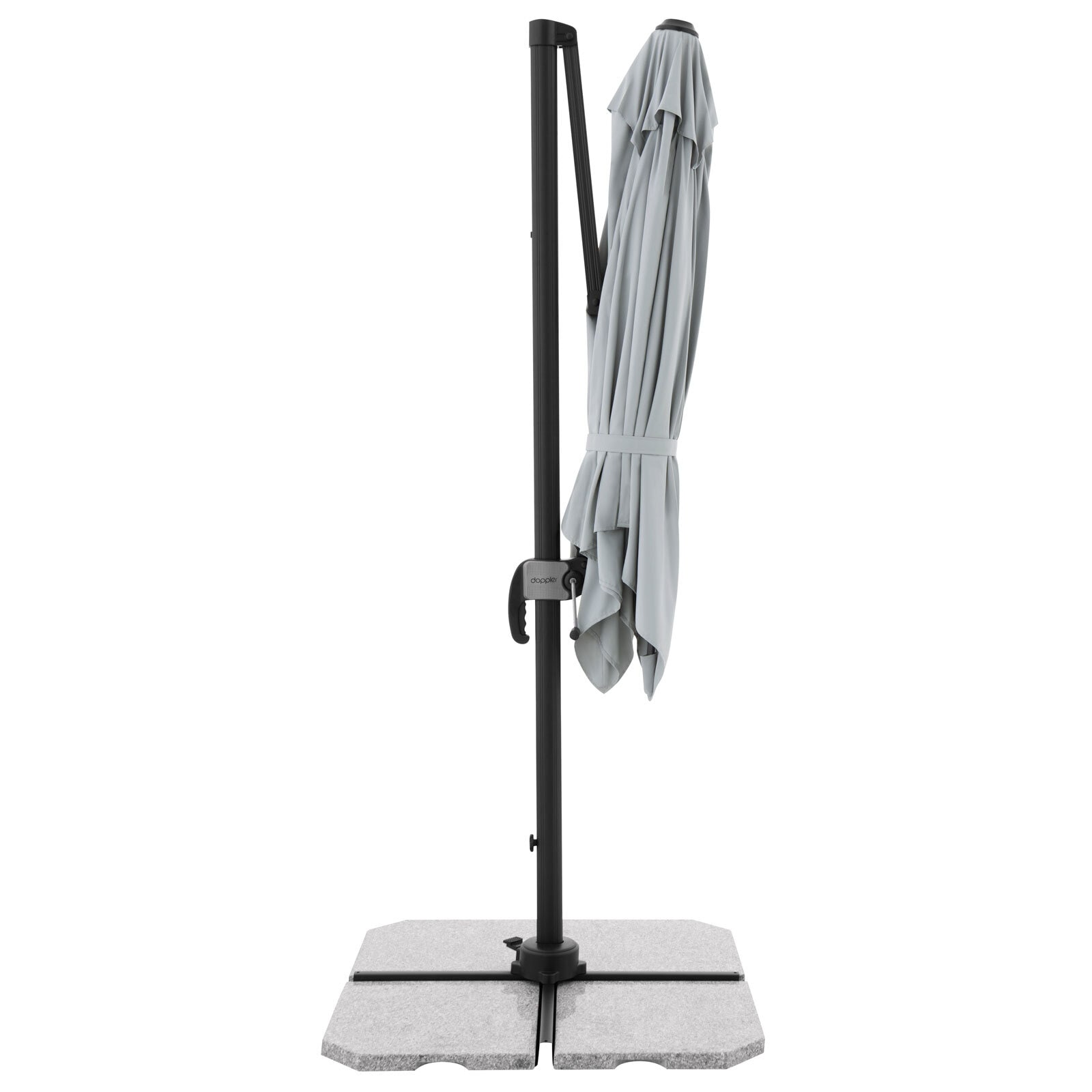 Garden FLAIR Ampelschirm NORMA 2-teilig 230 x 230 cm hellgrau