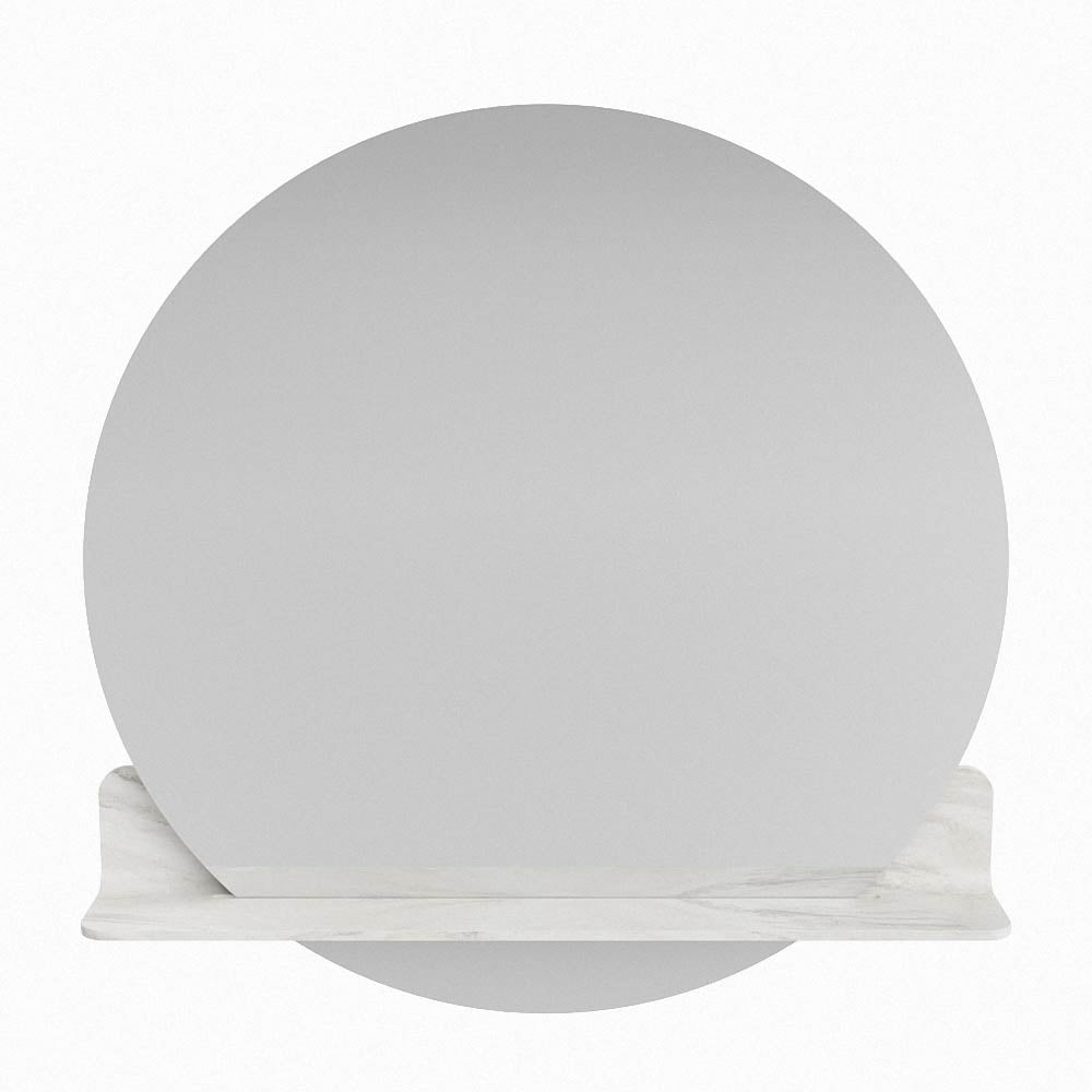 Mondiaz Spot spiegel rond Ø80cm met planchet ostra
