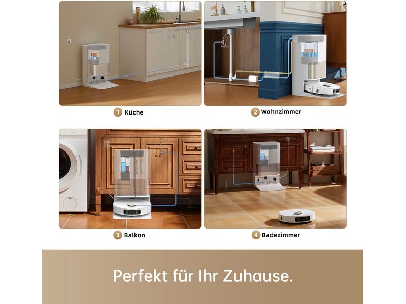 Dreame Wischbezug-Set Water Hookup Kit RAW7 Optimiertes Wassermanagement
