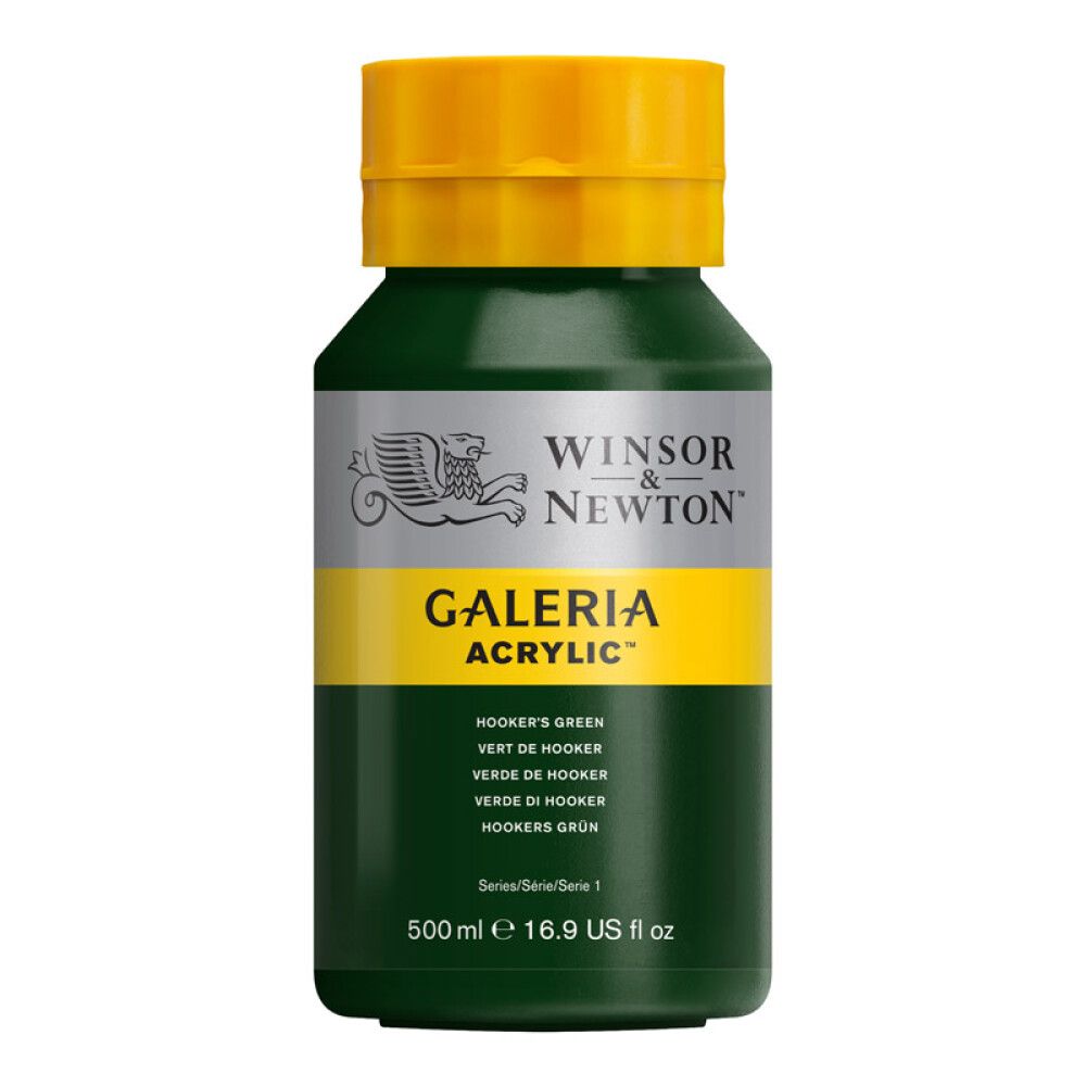 AKRYLFARGE W&N GALERIA NR 311 HOOKERS GRØNN 500ML