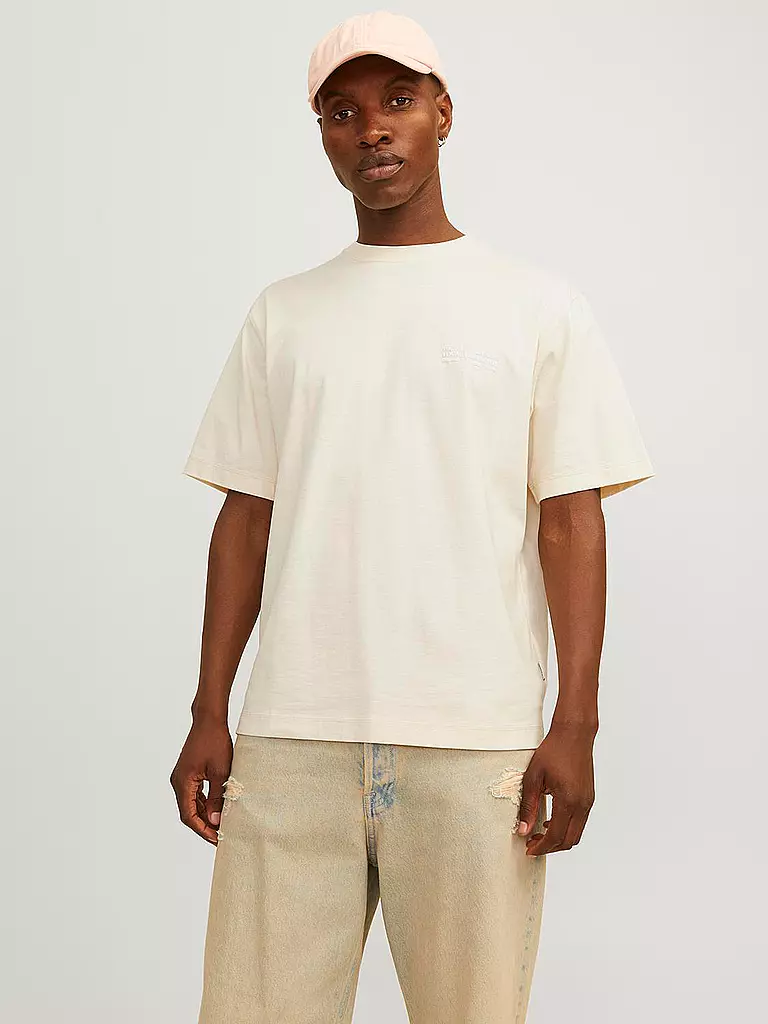 JACK & JONES T-Shirt JORBROOKLYN creme