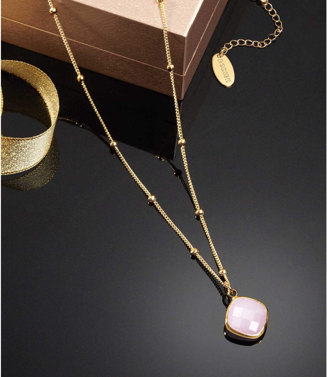 Collier Perlé Griffé RODIER