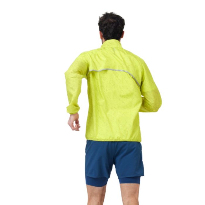 Odlo Herre Jakker Jacket Zeroweight Print Gul