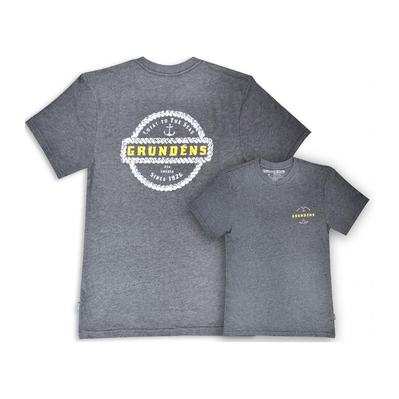 Tee Shirt Manches Courtes Homme Grundéns Rope Knot Ss T-Shirt - Gris