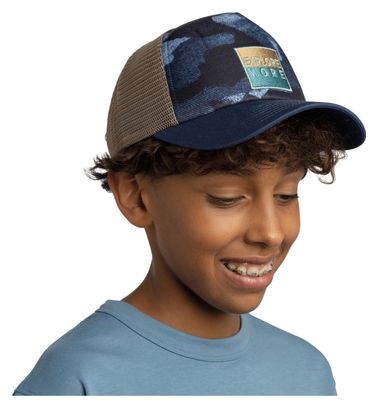 Casquette Enfant Buff Trucker Bleu