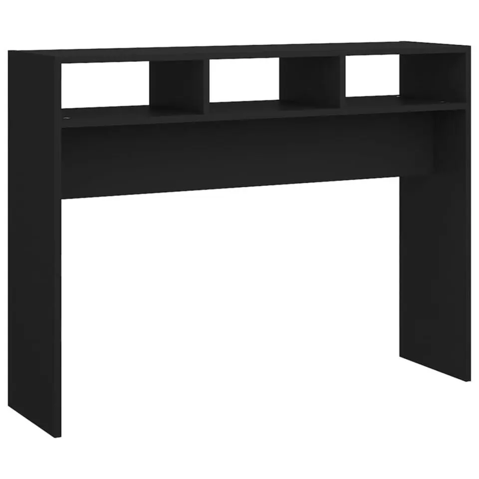 vidaXL - Bijzettafel - Zwart - Bewerkt hout