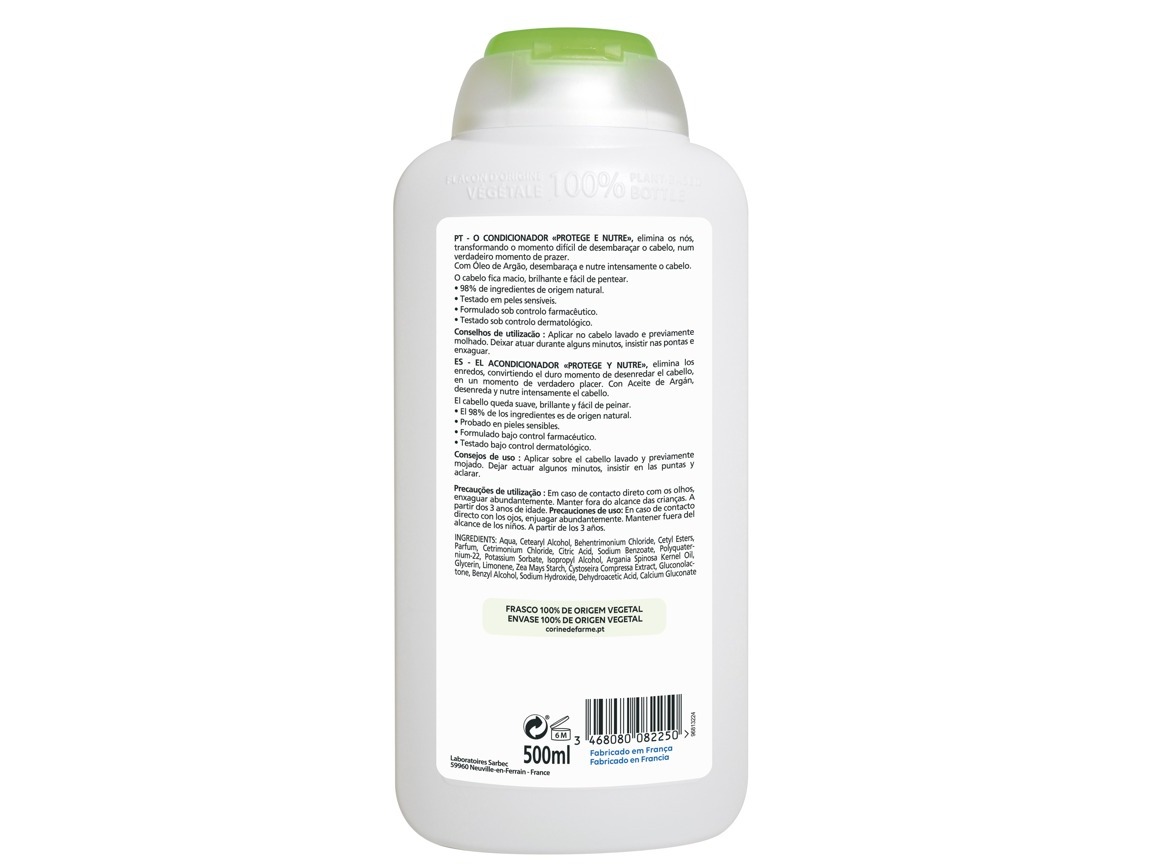 CONDICIONADOR CORINE DE FARME ÓLEO DE AREGÃO 500 ML