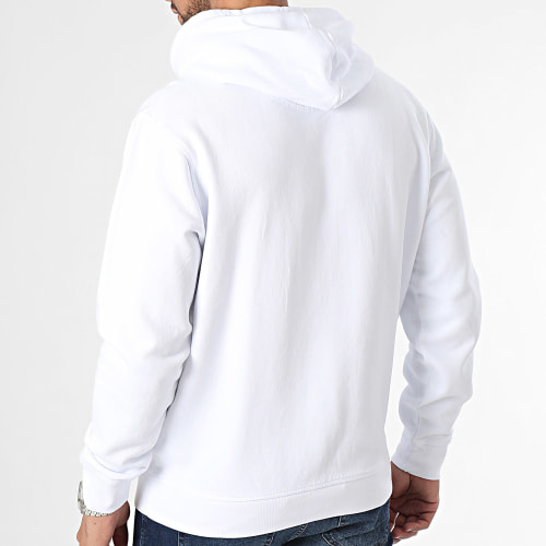 Sweat Capuche Harvard Blanc Rouge