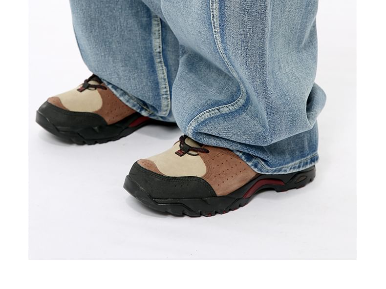 FAERIS - Mid Rise Washed Loose Fit Jeans