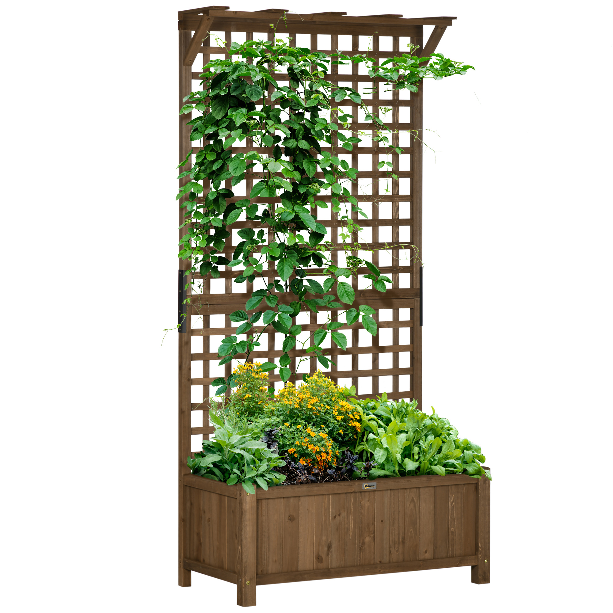 Vaso Outsunny Brown
