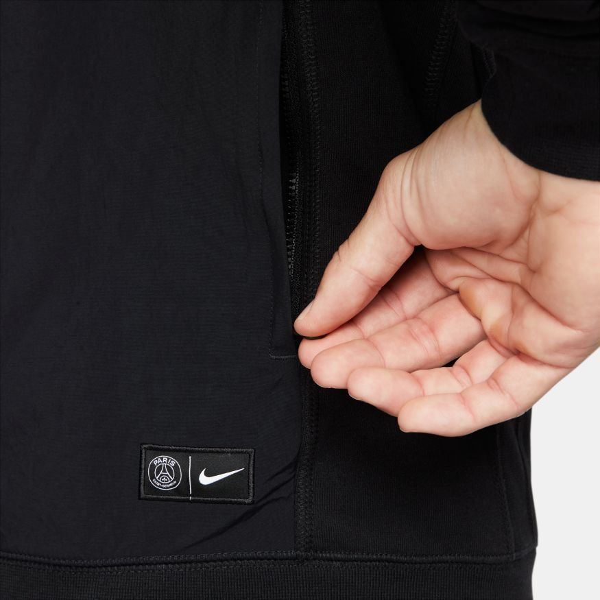 Paris Saint-Germain Sweat à Capuche Dri-FIT Travel Fleece - Noir/Bleu Marine