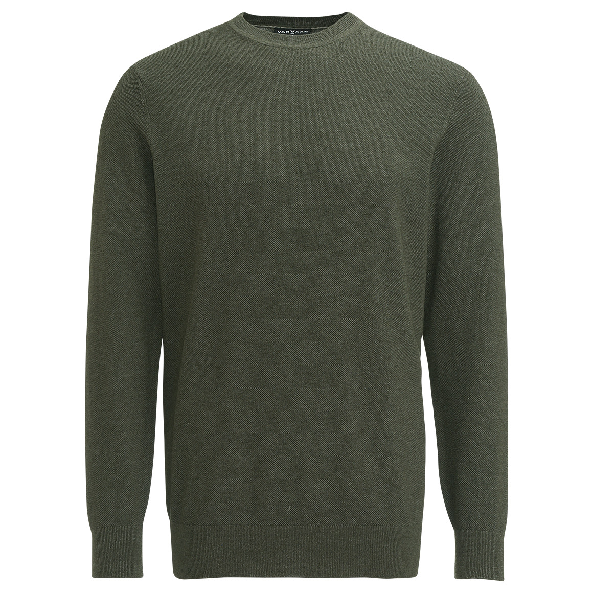 VanVaan Herren Feinstrickpullover unifarben dunkelgrün