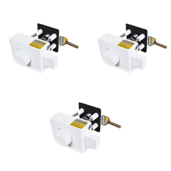 Lot de 3 Serrures HEOSAFE à clefs