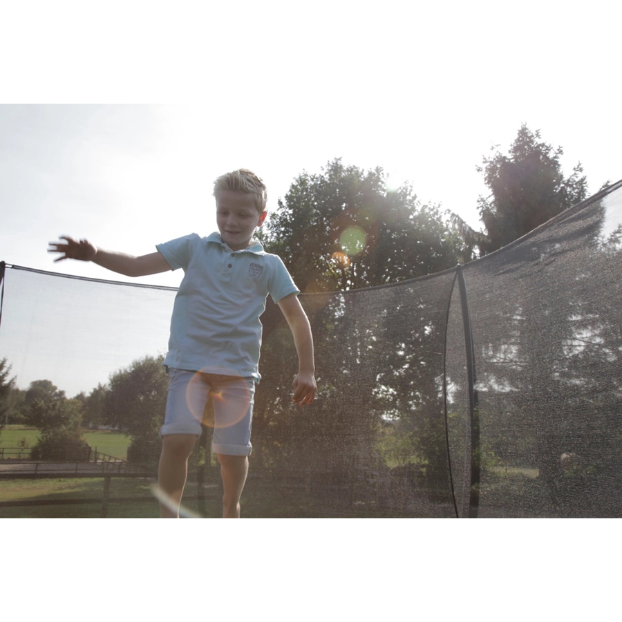 EXIT Bodentrampolin Silhouette ø244cm mit Sicherheitsnetz - grün