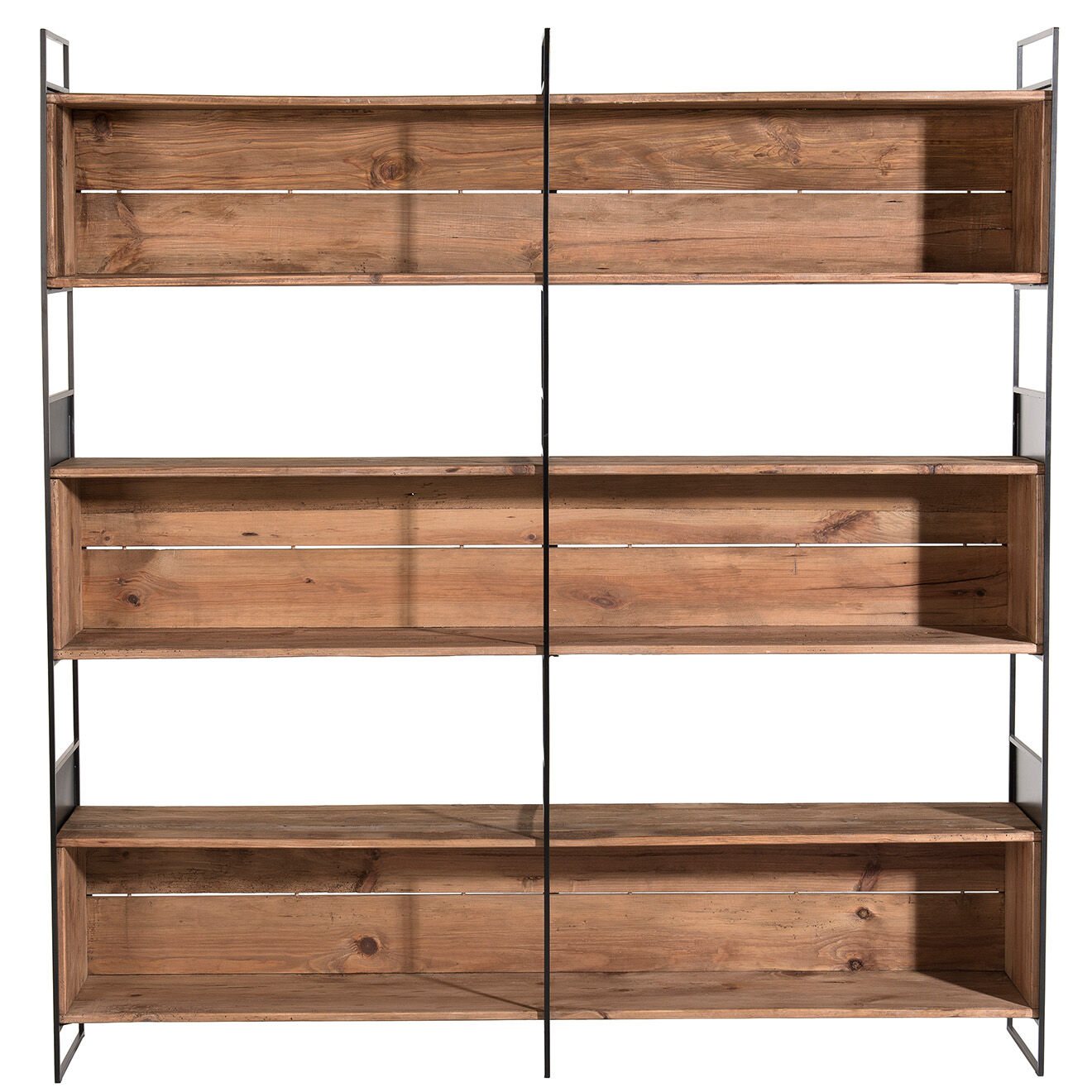 Macabane Étagère à 3 niveaux Andrea Bois naturel  - 180.5x35x190cm