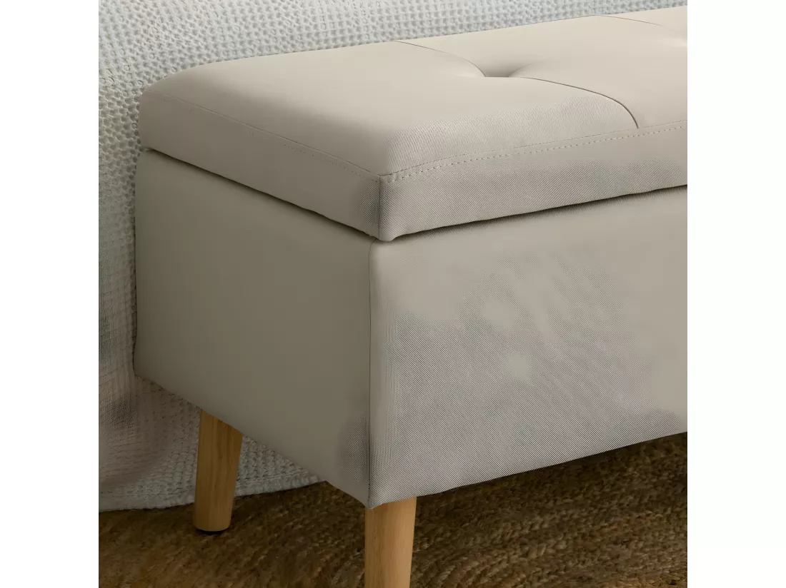 Banc en mdf Beige 106x46