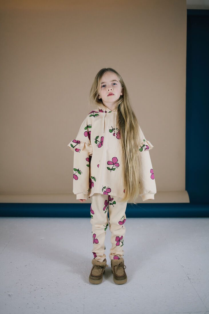 DAILY BRAT zand daily brat sweater daily flower hooded sweater sand