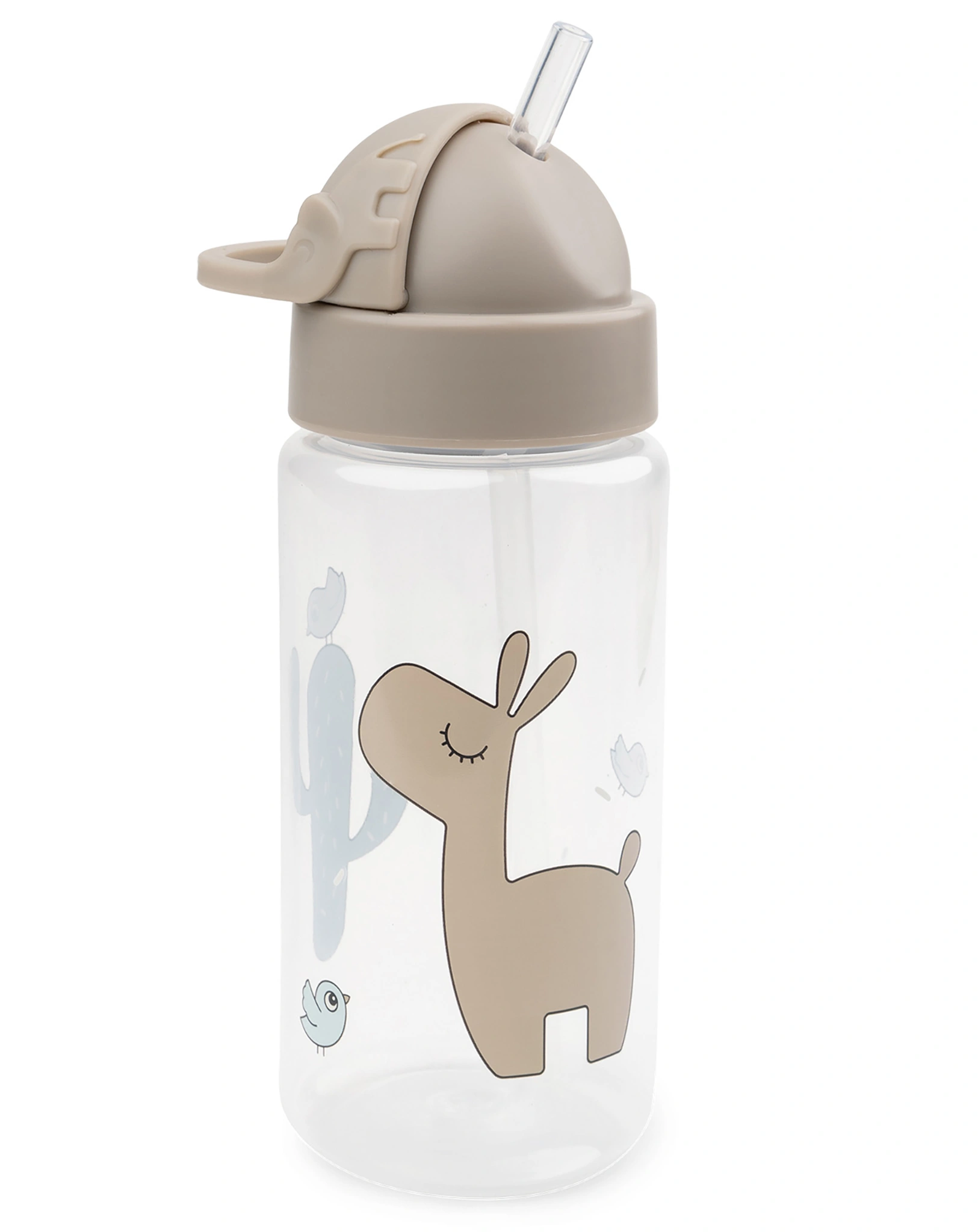 Trinkflasche LALEE (350ml) mit Trinkhalm in sand