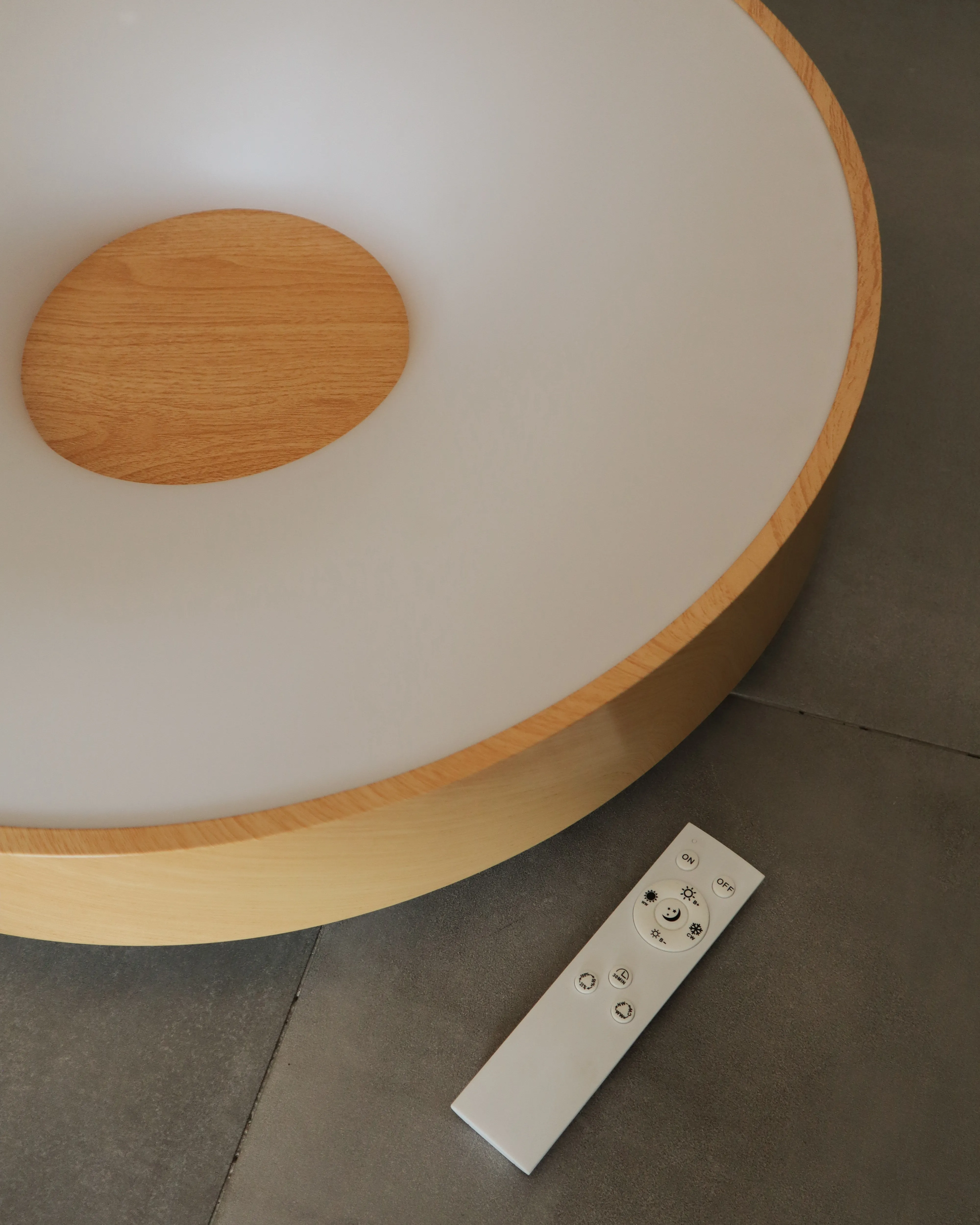LED plafondlamp BRAGOTO met afstandsbediening met dimmer Metaal Lichtbruin