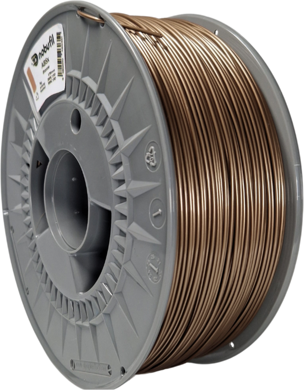 Nobufil  ABSx Bronze, 1,75 mm / 1000 g    ABS Filament aus recycelten Kunststoffen