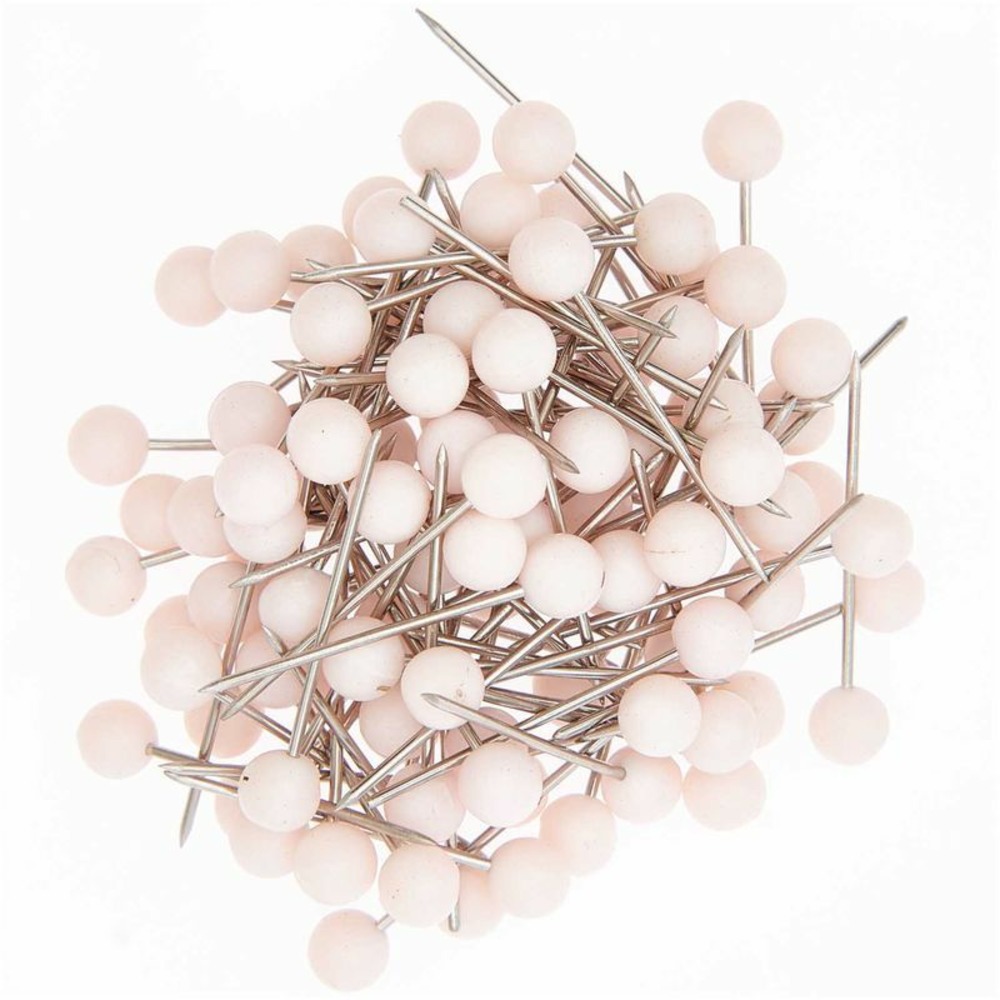 Petites épingles décoratives 1,6 cm - rose