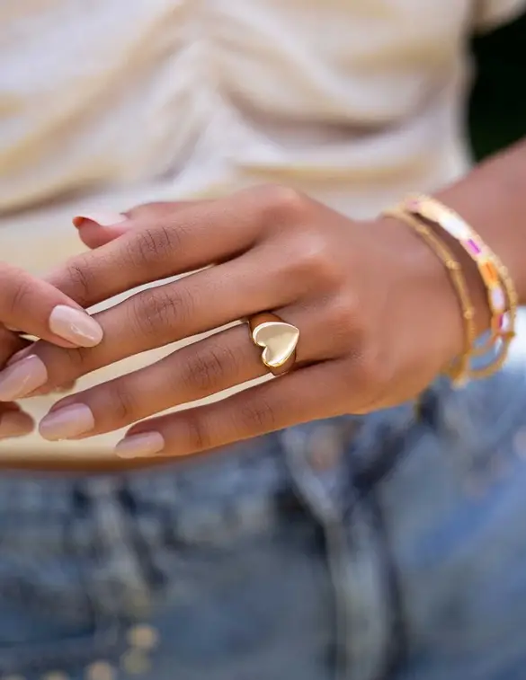 My Jewellery Zegelring met statement hart MJ08464